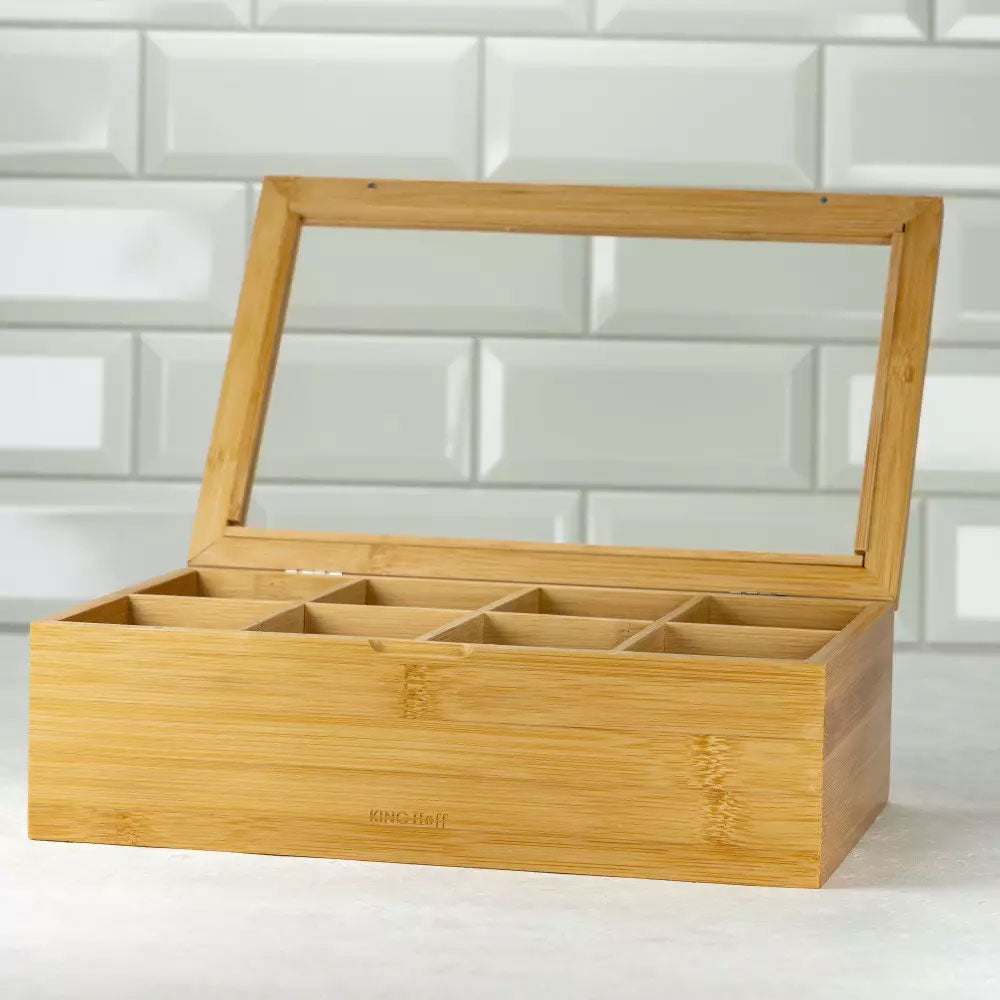 Bambuko arbatos indelis su skyreliais