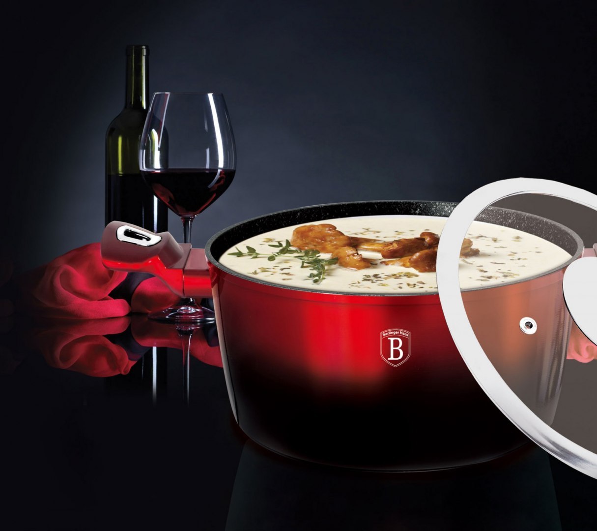 Puodų rinkinys pagamintas iš aukštos kokybės lieto aliuminio