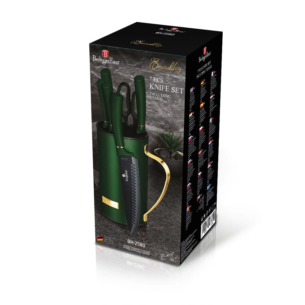 PEILIŲ RINKINYS SU STOVU 7 DALIŲ BERLINGER HAUS BH-2580