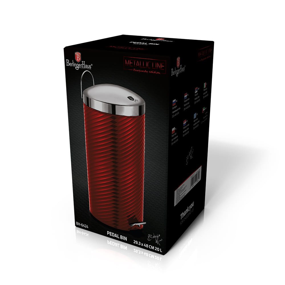 Modernaus dizaino šiukšlių dėžė, pagaminta iš nerūdijančio plieno