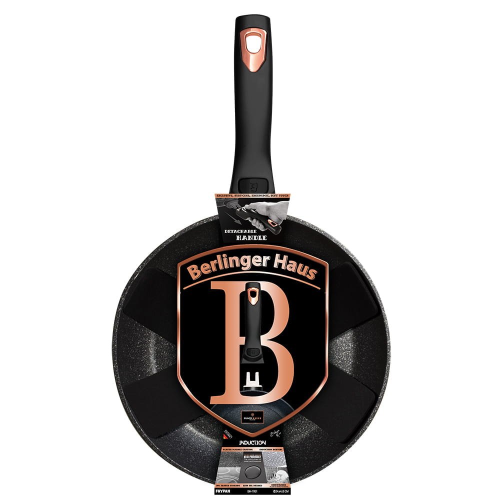 Puodai ir aksesuarai iš BERLINGER HAUS serijos BLACK ROSE yra pagaminti iš aukštos klasės kaltinio aliuminio