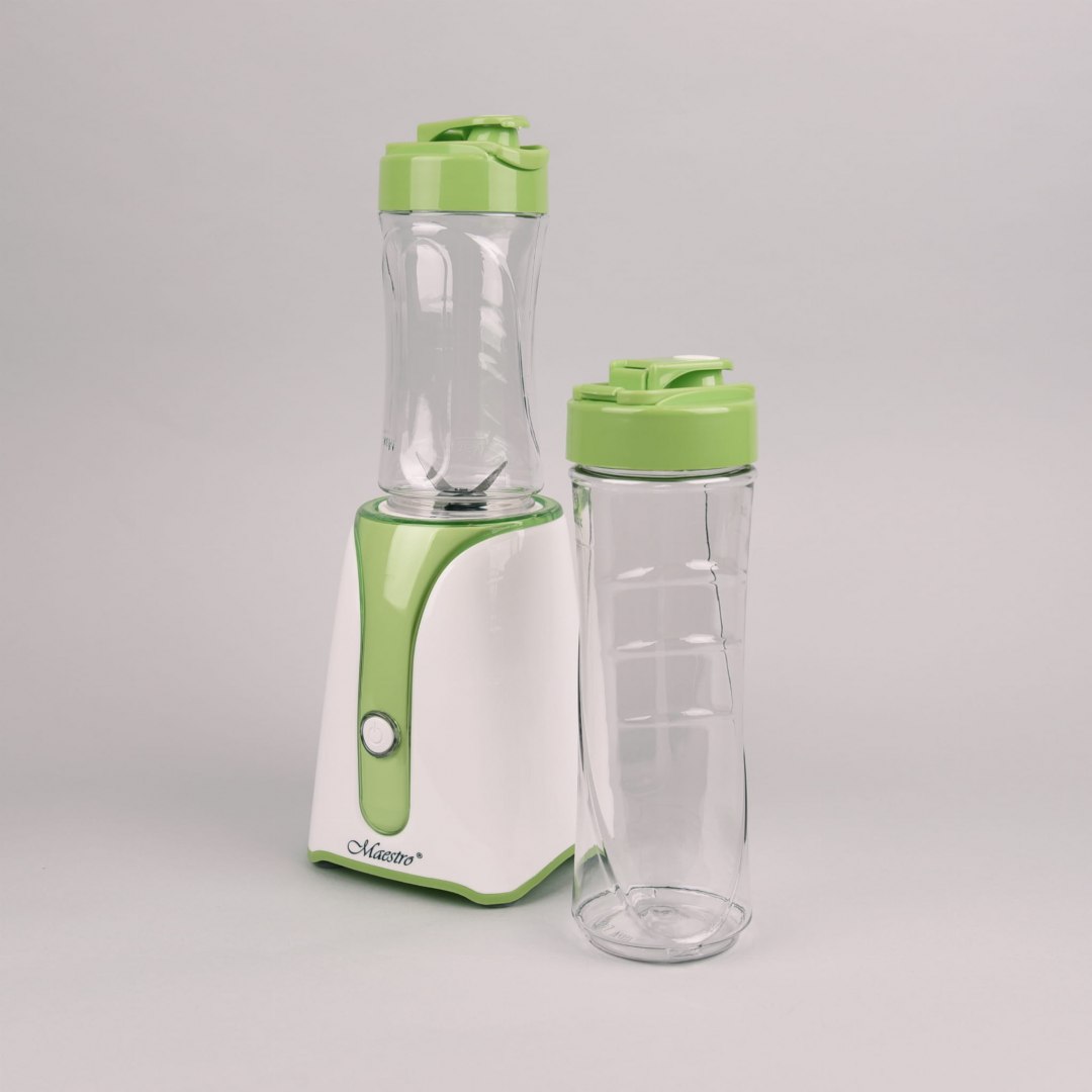 Daugiafunkcis koktelių plaktuvas su dviem 300 ml ir 500 ml talpos indeliais