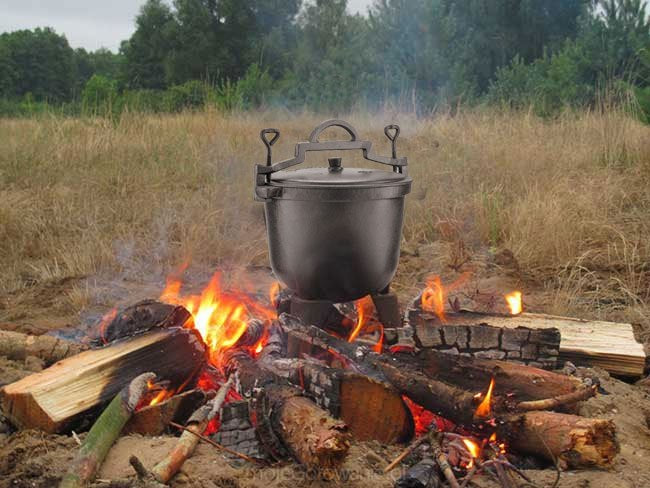 Ketaus katilas pagamintas iš pilkojo ketaus